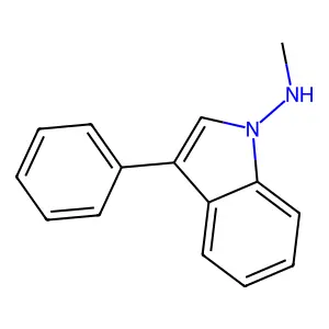 N-甲基-3-苯基-1H-吲哚-1-胺 structure