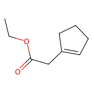 Ethyl 1-cyclopentene-1-acetate structure