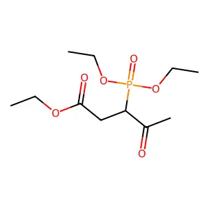 Ethyl 3-diethoxyphosphoryl-4-oxopentanoate structure