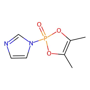 2-(1H-Imidazol-1-yl)-4,5-dimethyl-2H-1,3,2lambda~5~-dioxaphosphol-2-one structure