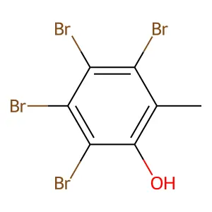 3,4,5,6-Tetrabromo-o-cresol structure