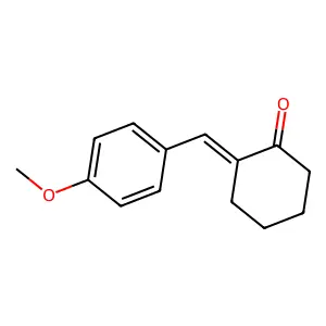 Cyclohexanone, 2-[(4-methoxyphenyl)methylene]- structure