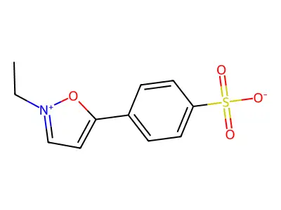 4-(2-Ethyl-1,2-oxazol-2-ium-5-yl)benzenesulfonate structure