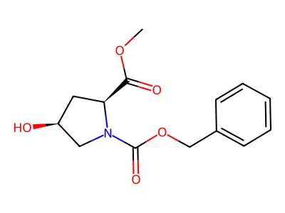 N-Cbz-cis-4-Hydroxy-L-proline methyl ester structure