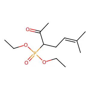 Diethyl (6-methyl-2-oxohept-5-en-3-yl)phosphonate structure