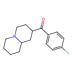 2H-Quinolizine, octahydro-2-axial-(4-fluorobenzoyl)- structure