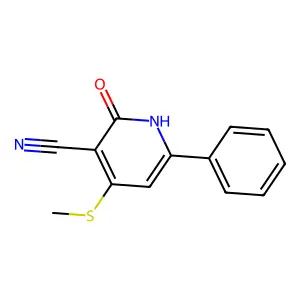 4-(Methylsulfanyl)-2-oxo-6-phenyl-1,2-dihydro-3-pyridinecarbonitrile structure