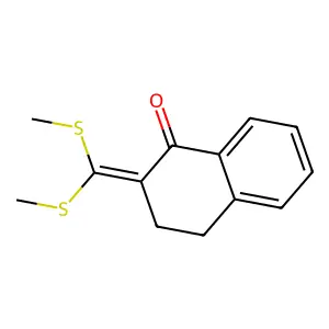 1(2H)-Naphthalenone, 2-[bis(methylthio)methylene]-3,4-dihydro- structure