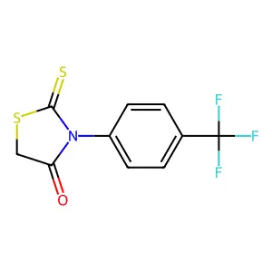 2-Thioxo-3-[4-(trifluoromethyl)phenyl]-1,3-thiazolidin-4-one structure