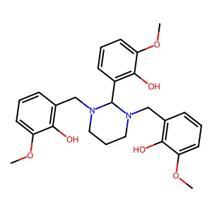 2-[[2-(2-hydroxy-3-methoxyphenyl)-3-[(2-hydroxy-3-methoxyphe structure