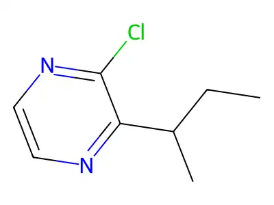 Pyrazine, 2-chloro-3-(1-methylpropyl)- structure