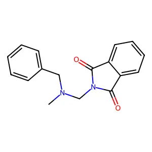 2-[[Benzyl(methyl)amino]methyl]isoindole-1,3-dione structure