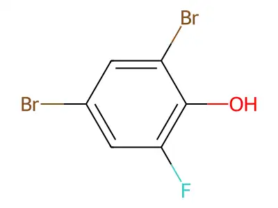 2,4-Dibromo-6-fluorophenol structure