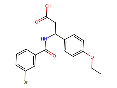 3-[(3-bromobenzoyl)amino]-3-(4-ethoxyphenyl)propanoic Acid structure