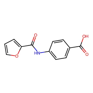 4-(Furan-2-amido)benzoic acid structure