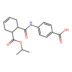 Benzoic acid, 4-[(6-isopropoxycarbonyl-3-cyclohexenyl)carbonylamino]- structure