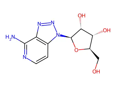 2-(4-Aminotriazolo[4,5-c]pyridin-1-yl)-5-(hydroxymethyl)oxolane-3,4-diol structure