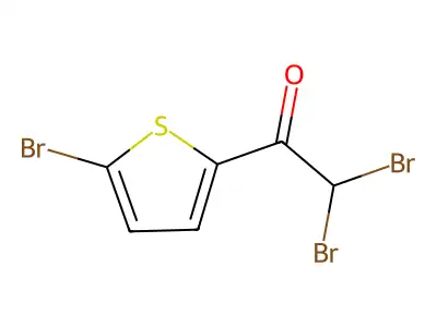 2,2-Dibromo-1-(5-bromo-2-thienyl)ethan-1-one structure