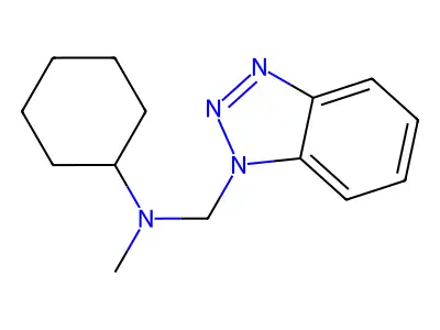 N-(1H-1,2,3-Benzotriazol-1-ylmethyl)-N-methylcyclohexanamine structure