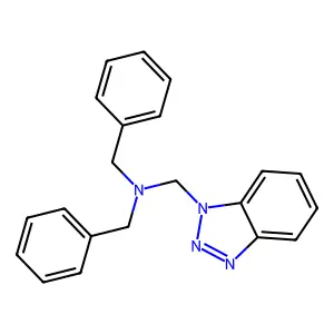 N-((1H-benzo[d][1,2,3]triazol-1-yl)methyl)-N-benzyl-1-phenylmethanamine structure