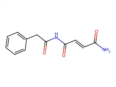 N'-(2-苯乙酰基)丁-2-烯二酰胺 structure