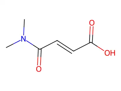(2Z)-4-(二甲氨基)-4-氧代丁-2-烯酸 structure