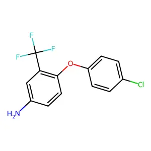 4-(4-Chlorophenoxy)-3-(trifluoromethyl)aniline structure