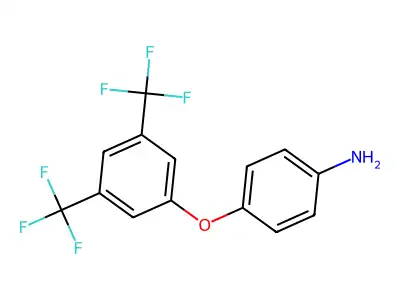 4-(3,5-Bis(trifluoromethyl)phenoxy)benzenamine structure