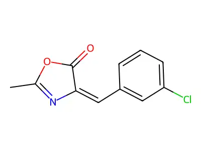 5(4H)-Oxazolone, 4-[(3-chlorophenyl)methylene]-2-methyl- structure