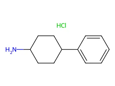 4-Phenylcyclohexan-1-amine--hydrogen chloride (1/1) structure