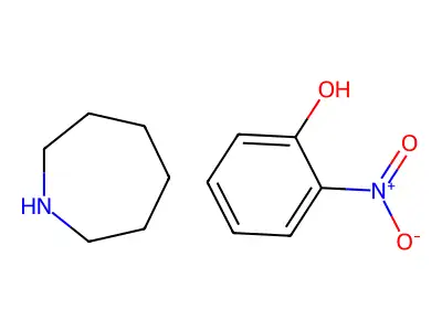 Phenol, 2-nitro-, compd. with hexahydro-1H-azepine (1:1) structure