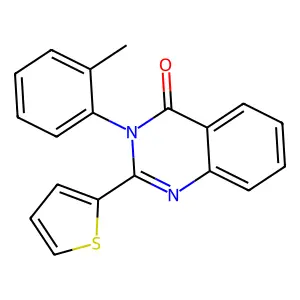 3-(2-Methylphenyl)-2-thiophen-2-ylquinazolin-4-one structure