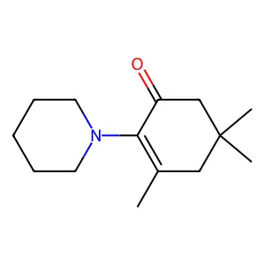2-Cyclohexen-1-one, 3,5,5-trimethyl-2-(1-piperidinyl)- structure