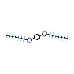 1,4-Bis(5-pentadecafluoro-heptyl-1,2,4-oxadiazol-3-yl)-benzene structure
