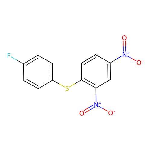 1-(4-Fluorophenyl)sulfanyl-2,4-dinitrobenzene structure
