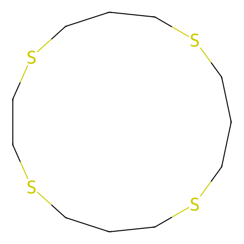 1,4,8,12-Tetrathiacyclopentadecane structure