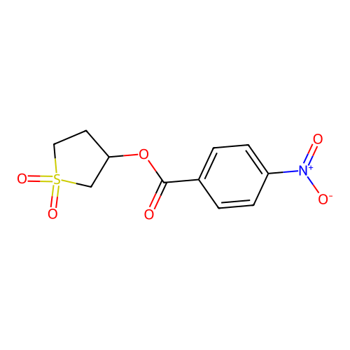 1,1-Dioxidotetrahydrothiophen-3-yl 4-nitrobenzoate structure