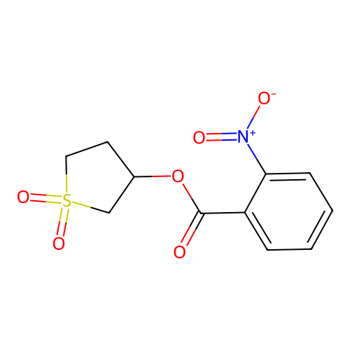 1,1-Dioxothiolan-3-yl 2-nitrobenzoate structure