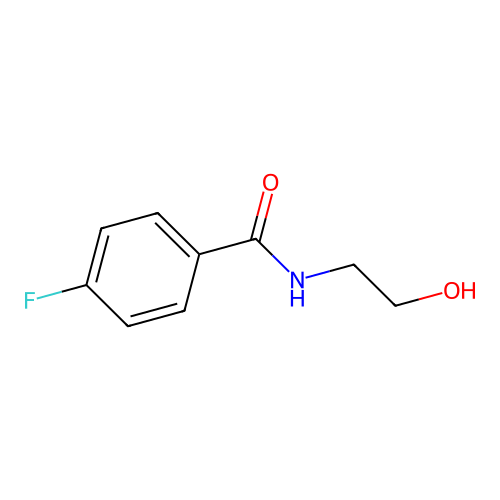 4-fluoro-N-(2-hydroxyethyl)benzamide structure