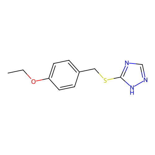 3-[(4-ethoxybenzyl)sulfanyl]-4H-1,2,4-triazole structure