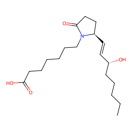 11-Deoxy-8-azaprostaglandin E(1) structure
