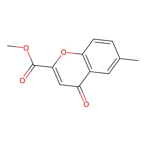 Methyl 6-methyl-4-oxochromene-2-carboxylate structure