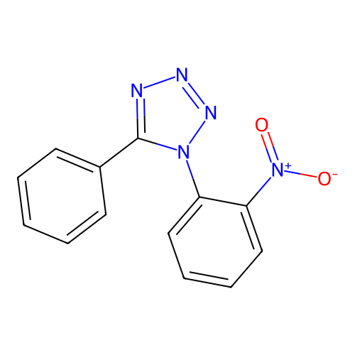 1-(2-nitrophenyl)-5-phenyl-1H-tetrazole structure