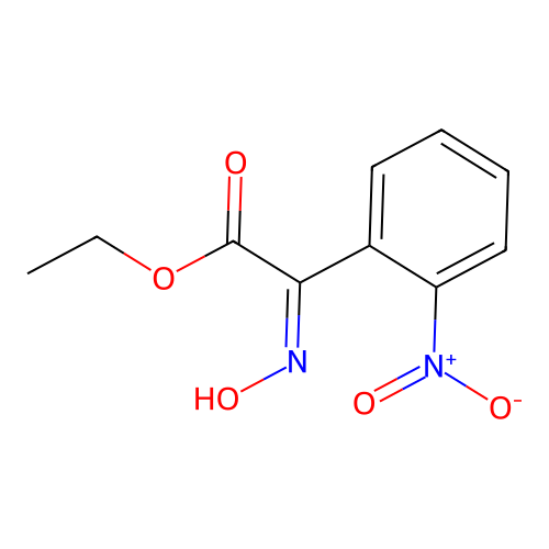Hydroxyimino-(2-nitro-phenyl)-acetic acid ethyl ester structure
