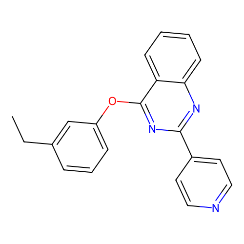 4-(3-Ethylphenoxy)-2-(pyridin-4-yl)quinazoline structure