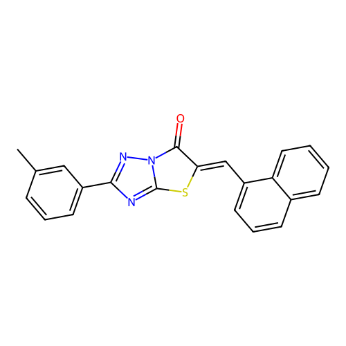 C22H15N3OS structure