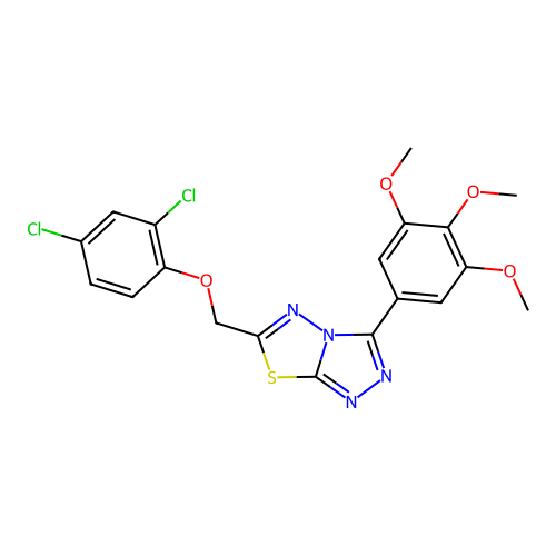 C19H16Cl2N4O4S structure