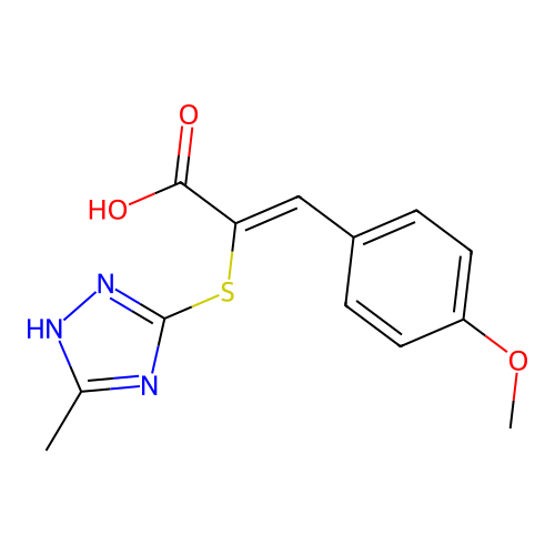 C13H13N3O3S structure
