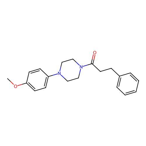 1-[4-(4-Methoxyphenyl)piperazin-1-yl]-3-phenylpropan-1-one structure