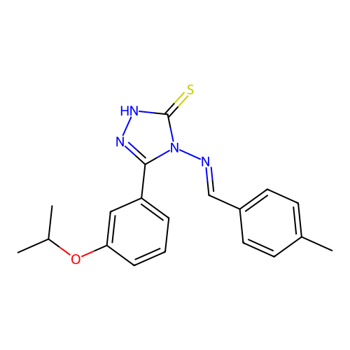 C19H20N4OS structure